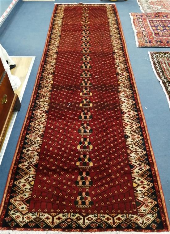 A Hamadan runner 370 x 105cm